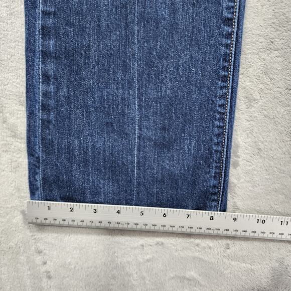 Old Navy Jeans Womens 8 SHORT Blue The Flirt Mid Rise Boot Cut Stretch Casual - Picture 15 of 16